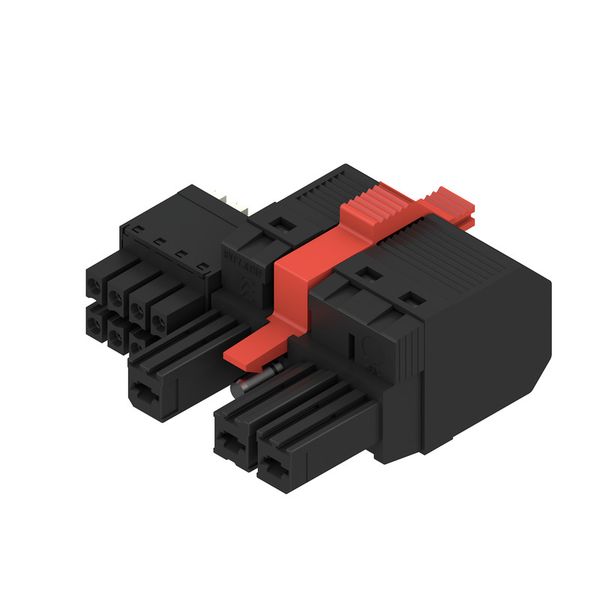 PCB plug-in connector, female plug, 7.62 mm, Number of poles: 3, 180°, PUSH IN with actuator, PUSH IN without actuator, Clamping range, max. : 10 mm², Box image 2