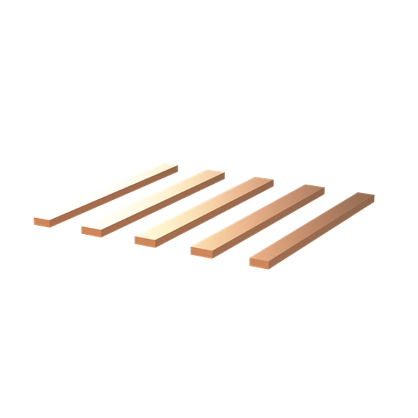 VC33VT-BF630 flat copper set 630A L=315MM consisting of 3x30x10/2x25x10 image 2