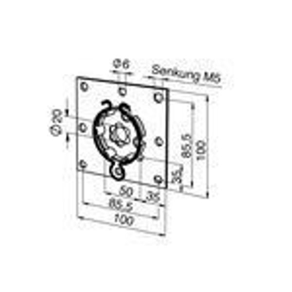 BRACKET 100 X 100 SPRING WITH image 1