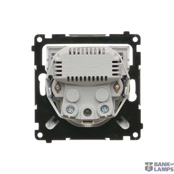 SOON ON SALE, double aerial socket type "F", (module), Simon 24, IP20/IP44, cashmere image 1