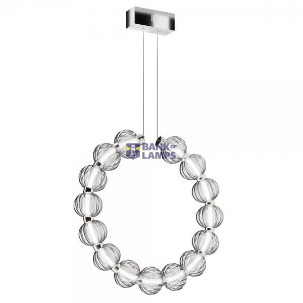 Modern Amulet Pendant Lamp Chrome image 1