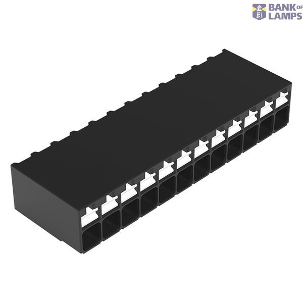 SMD PCB terminal block push-button 1.5 mm² black image 1