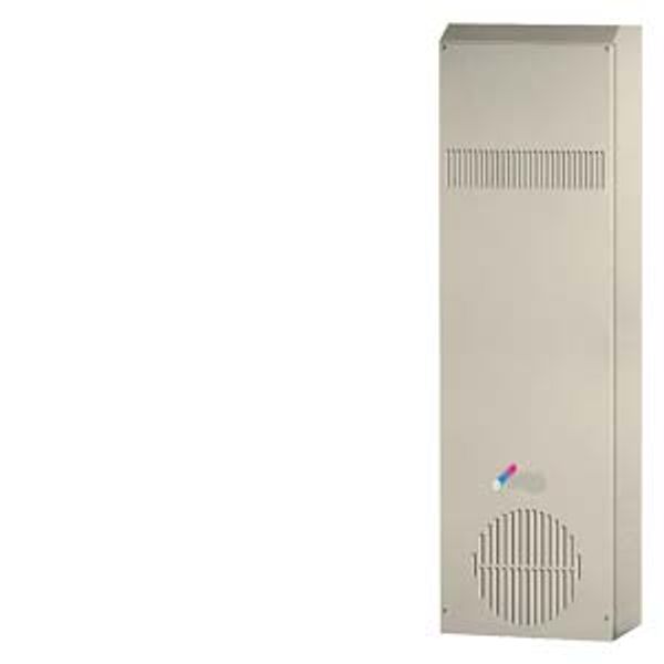 Heat exchanger air/air specific thermal power 36 W/K 230 V AC RAL7035 image 1
