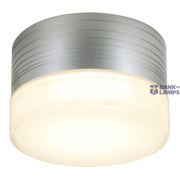 MICRO FLAT wall and ceiling light, round, silver-grey, GX53 , max. 9W, frosted glass image 1