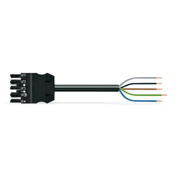 pre-assembled connecting cable Eca Socket/open-ended light green image 1