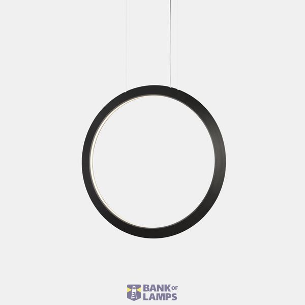 Pendant Circular Vertical Inward ø900 Surface LED 45.6W 1319lm 2400K Black image 1