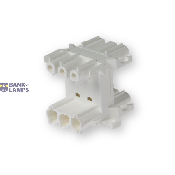 Distribution block 3-way distributon block WHITE image 1