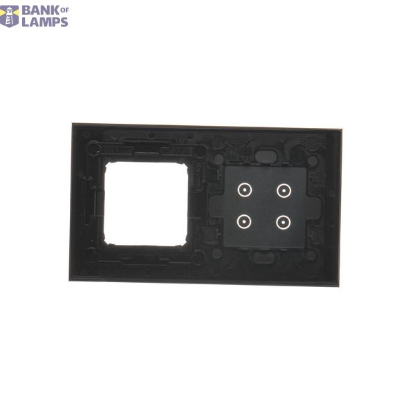HDMI socket + computer socket RJ45 cat.6, black matt image 2