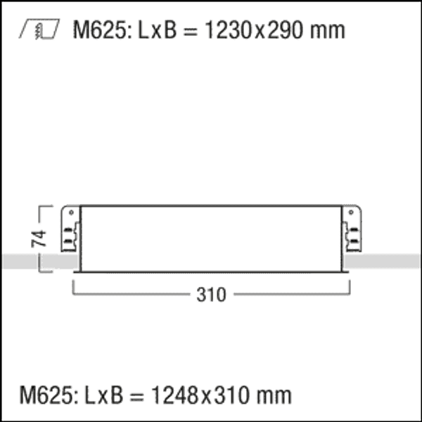 MIRL NIV LED3800-840 M625L EVG - LED ceiling-recessed luminaire image 2