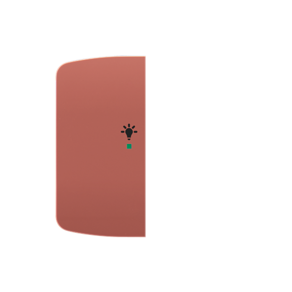 Rocker, 2gang left, with “Light” icon image 1