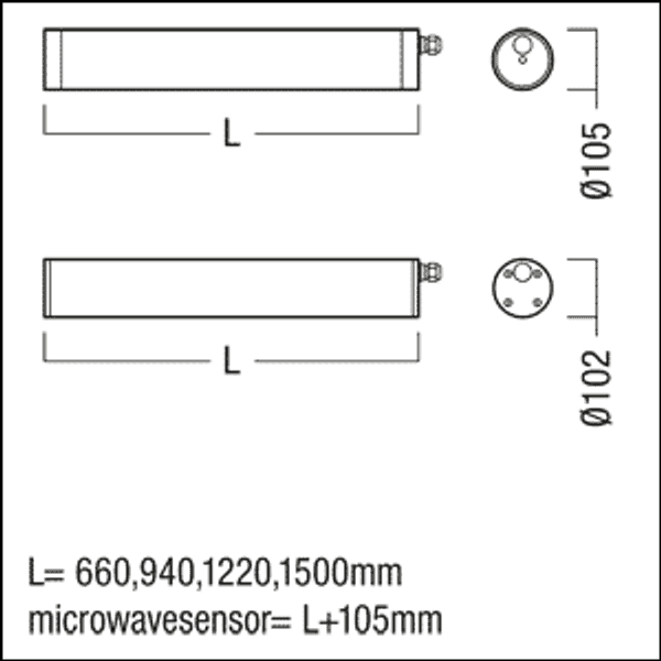 TLX HO 4600-840 O SL M EVG - Tube Luminaire image 2
