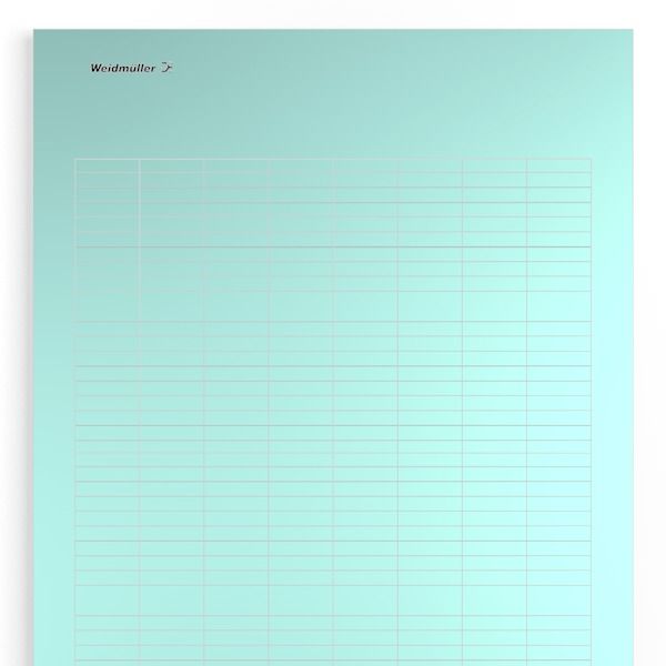 LaserMark, Device markers, 100 x 22.6 mm, Siemens, Turquoise image 1