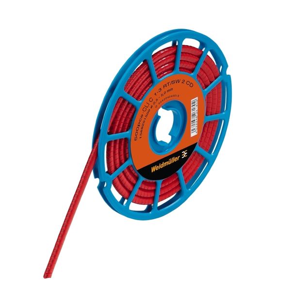 CableLine, Conductor and cable markers, 2.5 - 5 mm, 3 x 4.2 mm, red image 1