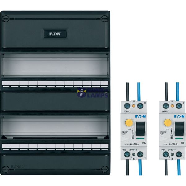 Systeem 55 consumer unit + 2x RCD 2-pole 40A, 30mA, A image 5