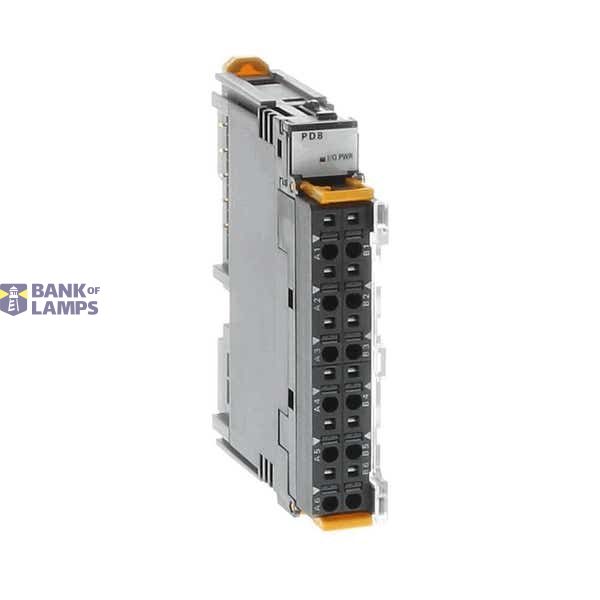 SmartSlice I/O power feed module, 24 VDC input, 8 x V and 4 x G terminals GRT19011E image 1