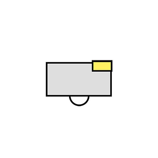 ARTELEA SUP 9500-940 HL U-LEFT SR2 WH - ARTELEA, right-side positioning image 3