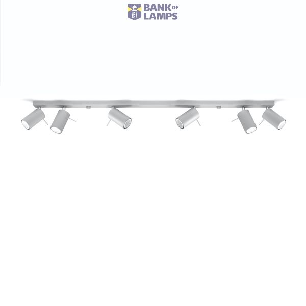 RING CEILING LAMP 6L GREY GU10 6X40W IP20 image 2