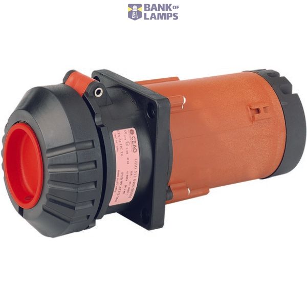 FLANGE SOCKET 32A-4POL-5H/690V image 1