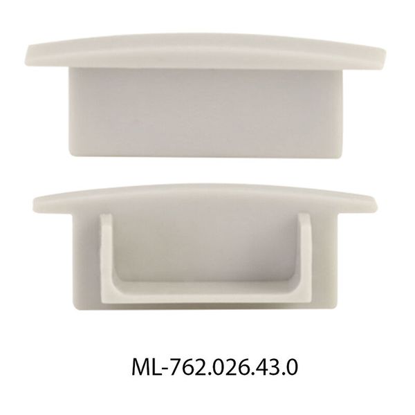 End cap for VD without hole, gray color, 1 pc image 1