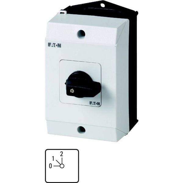 T0-3-8314/I1 Step switches, T0, 20 A, surface mounting, 3 contact unit(s), Contacts: 6, 45 °, maintained, With 0 (Off) position, 0-2, Design number 8314 image 3