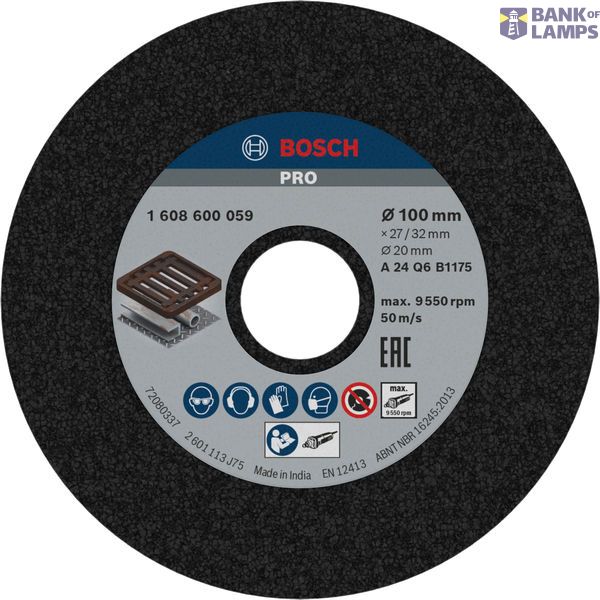 Grinding wheel for straight grinders 100 mm, 20 mm, 24 image 2