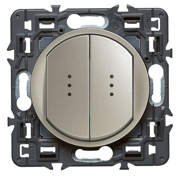 DOUBLE SWITCH LUM 10A TITAN image 1