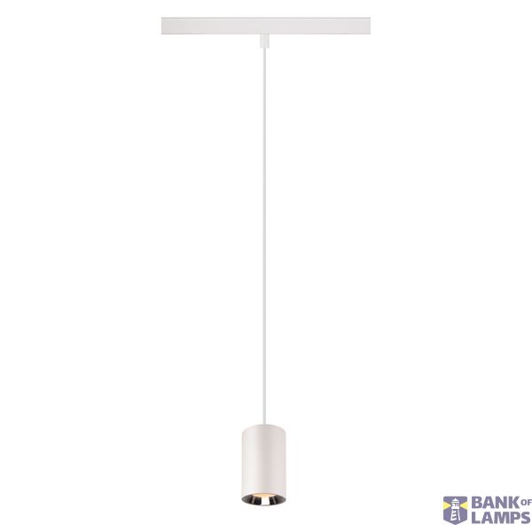 NUMINOS® XS 48V TRACK DALI, pendant light, white / chrome, 8.7W, 670lm, 2700K, CRI90, 20° image 1