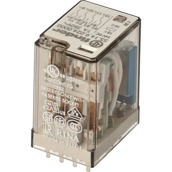 Relay for printed circuit 4CO 7A/110VDC/Agni (55.14.9.110.0000) image 4