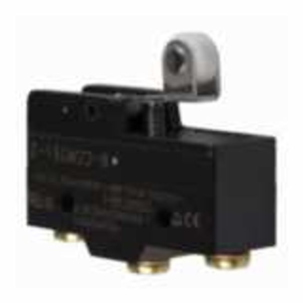 General purpose basic switch, short hinge roller lever, SPDT, 15A, scr Z15G1301G image 2