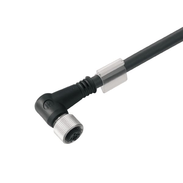 Sensor/actuator line, One end without connector, M12, Number of poles : 8, 10 m, Socket, angled, Shielded: Yes, LED: No, Sheath material: PUR, Halogen: No image 2