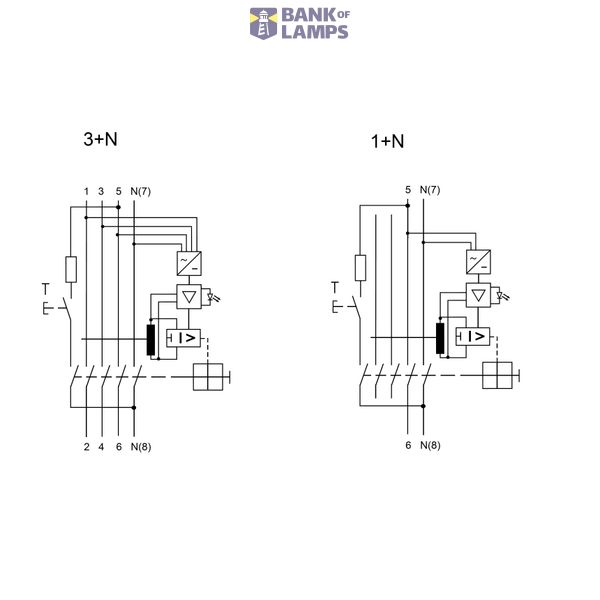 Residual current circuit breaker 63A, 4-pole, 100mA, type B image 3