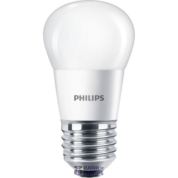 PHILIPS LED lustre P45 4W/25W E27 2700K 250lm NonDim 15Y matt BL image 1