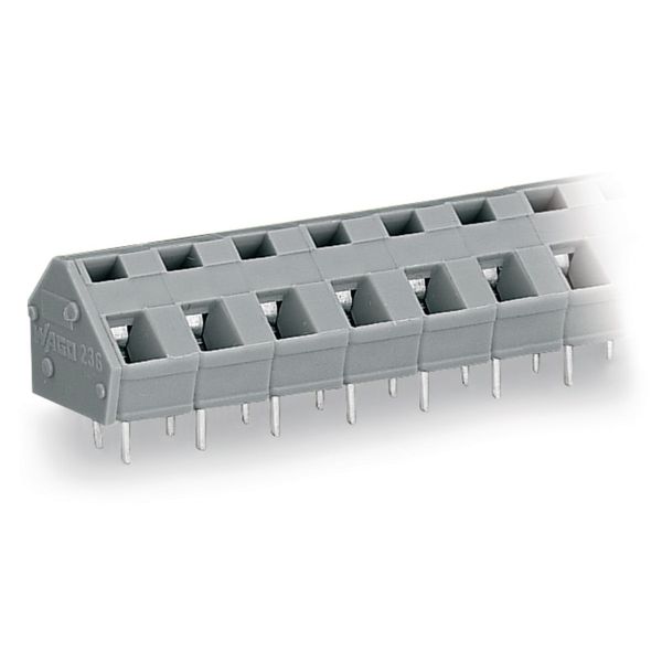 PCB terminal block 2.5 mm² Pin spacing 7.5/7.62 mm light gray image 1