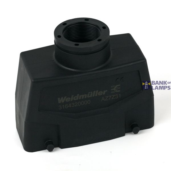 Housing industry connectors, Plug housing, Cable entry from top, Side- image 1