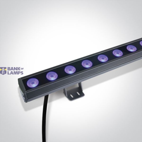 GREY 24x1,5W RGB 30deg LENS IP66 24V DIMMABLE image 1