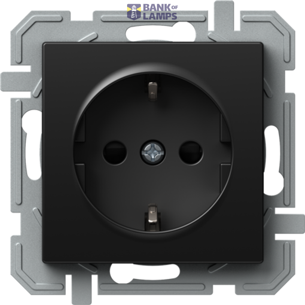SOCKET SCHUKO 2P+E 16A 250V~ BV BK XO 4417118 image 1