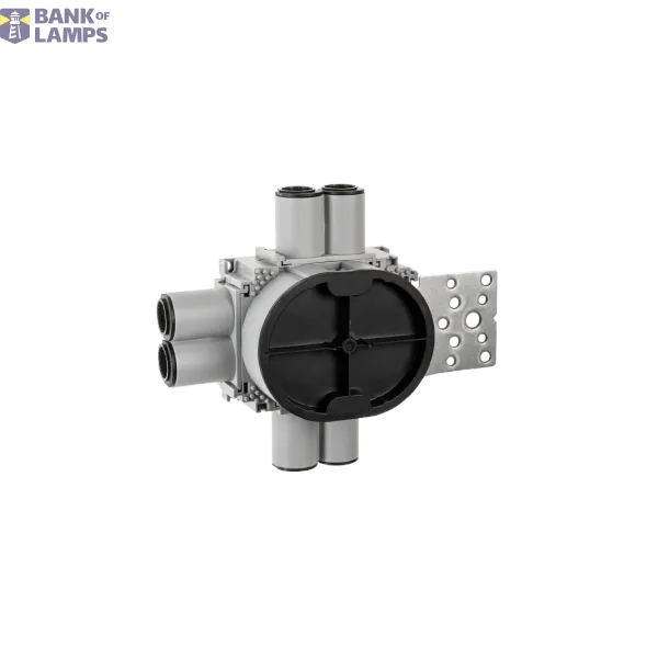 BUILT-IN WALL BOX 1,5 21/24mm 6-INLETS METAL HORIZONTAL image 1