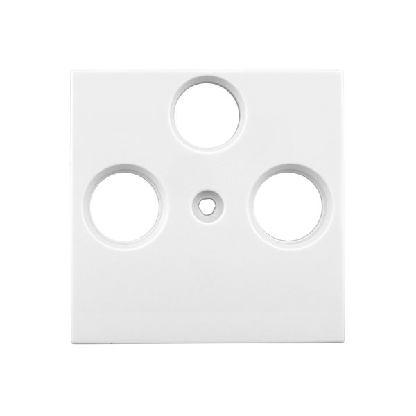 TV cover for HSBK, antenna box, 3-hole, white image 1
