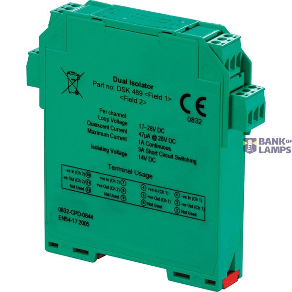 Dual isolator, EMI-400, DIN-rail image 3