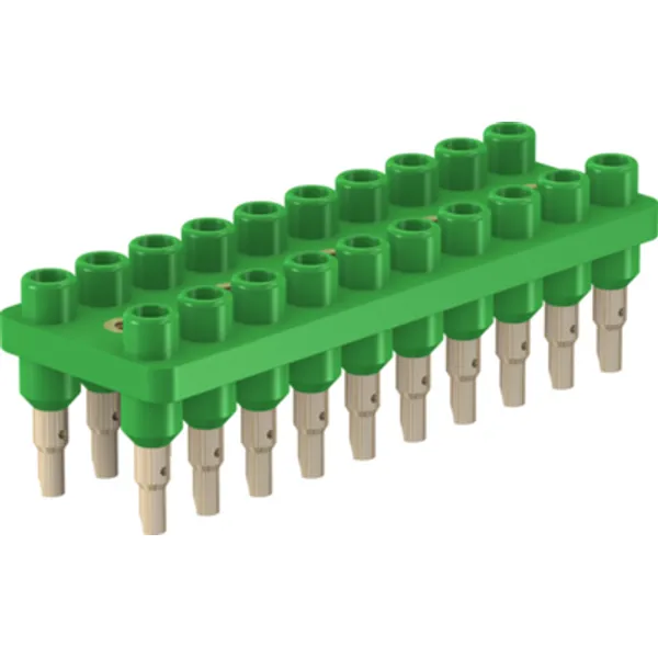 4.5 mm socket header, solder connection, green, 63.9358-25 image 1