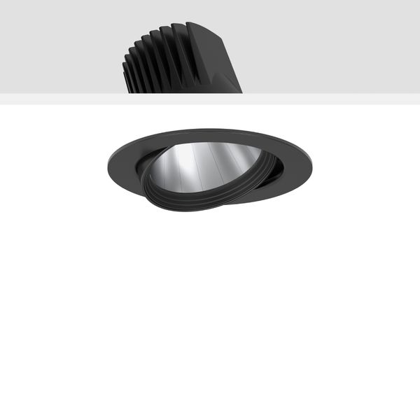 RONDOS maxi, 25 W, 3350 lm, 940, black, on/off Recessed projectors, D  image 1