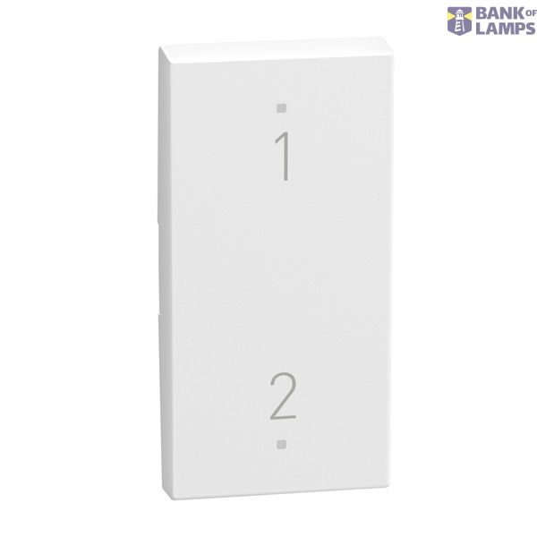 LIGHT NOW KEY COVER 1-2 1MODULE  WHITE image 1