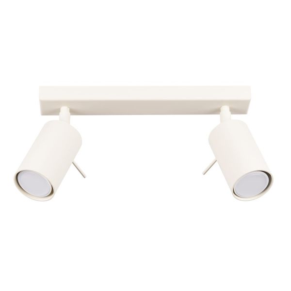 CEILING LAMP RING 2 BEIGE 2XGU10 image 1