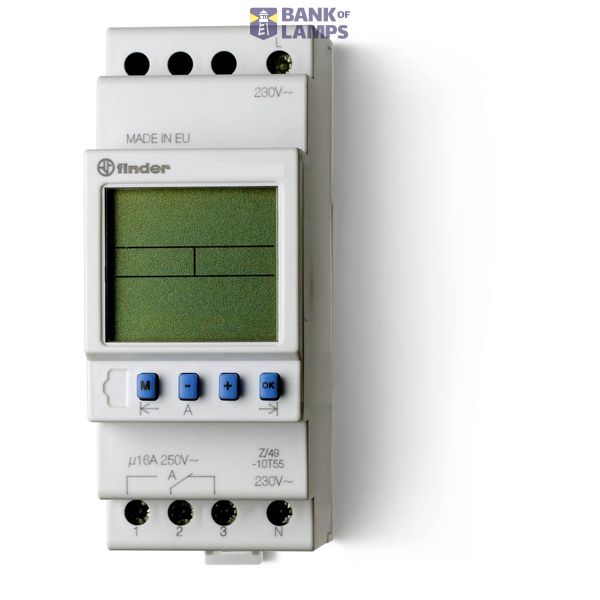 Dig.Time Switch 35,8mm.1CO 16A/120VAC/weekly pr. (12.21.8.120.0000) image 1