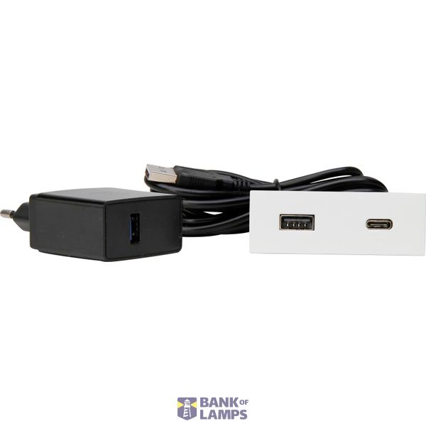 VersaPICK, rectangular, matt white, USB-C, image 1