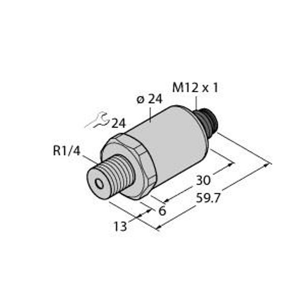 Pressure Transmitter IO-Link with Two Switching Outputs   PT10R-2010-IOL-H1141/X image 1