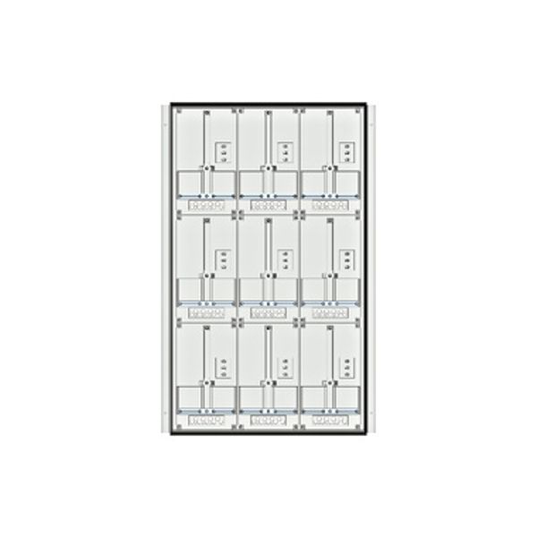 Meter box insert 3-rows, 9 meter boards / 24 Modul heights image 1