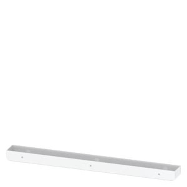 SIVACON, roof tray rims, for cubicle side, IPX1, D: 400 mm, RAL 7035 image 1