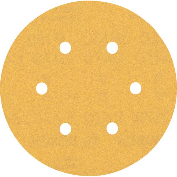 EXPERT C47 Sandpaper with 6 holes for Random Orbital Sanders 15 mm, G 15 5-pc image 1