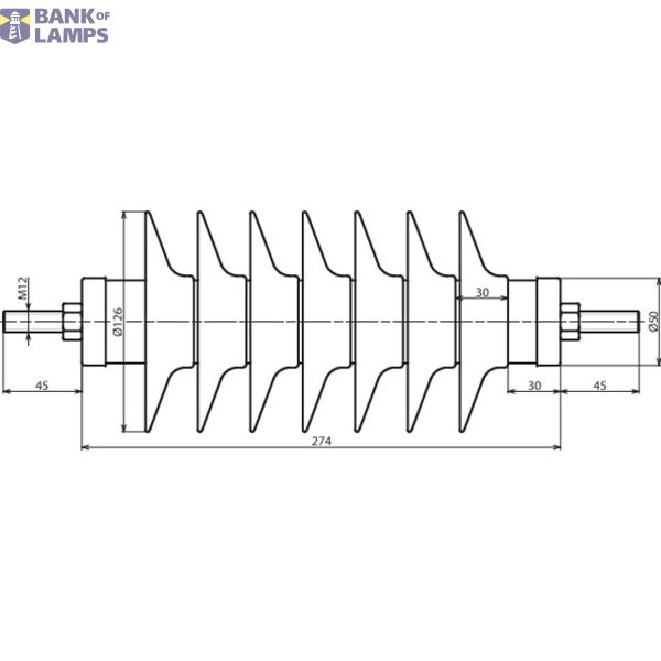 DEHNmid MV arrester Ur: 33kV In: 10kA line disch. class 1 incr. creepa image 2